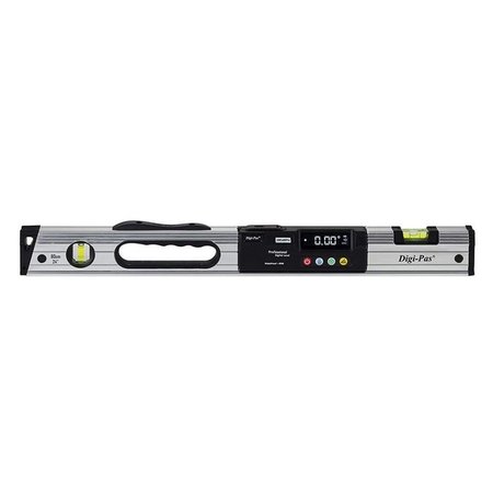 DIGI-PAS WATERPROOF IP65 HeavyDuty Digital Level, BRIGHT LED display, 005 deg, 24 inch 2-00681-99